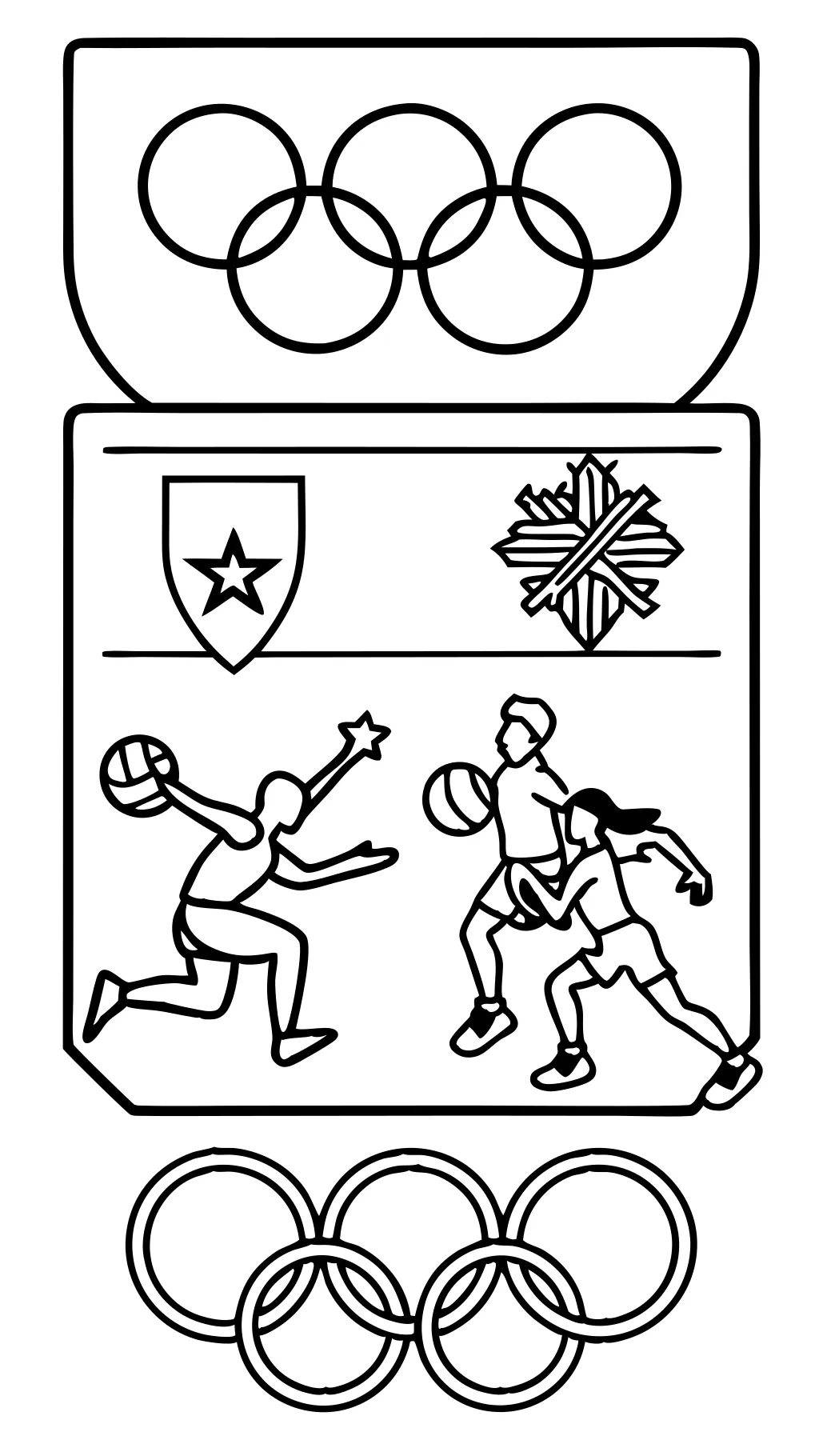 printable summer olympic coloring pages